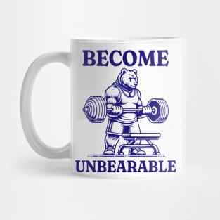 Become Unbearable Shirt, Bear Lifting Shirt, Funny Animal Shirt, Oddly Specific Shirt, Funny Meme Shirt, Funny Bear Shirt, Heavy Cotton Tee Mug